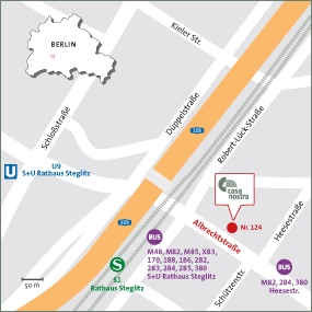 Lageplan Standort Albrechtstraße 124, 12165 Berlin