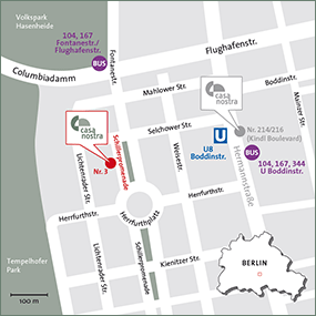 Lageplan Standort Schillerpromenade 3, 12049 Berlin